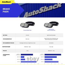 Front Rear Drilled Slotted Brake Rotors Pads for Chevy, Silverado 1500 2007-2013