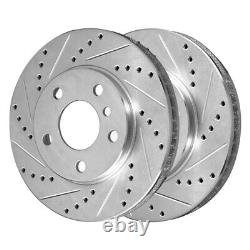 Front & Rear Drilled Slotted Brake Rotors Set of 4 for BMW 325i 2007-2008 328i