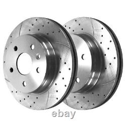 Front & Rear Drilled Slotted Brake Rotors Set of 4 for BMW 325i 2007-2008 328i