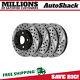 Front & Rear Drilled Slotted Disc Brake Rotors Set of 4 for Ford Mustang 4.6L V8