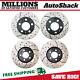 Front & Rear Drilled Slotted Disc Brake Rotors Set of 4 for VW Golf Jetta Beetle
