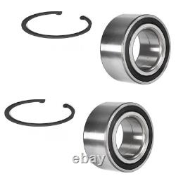 Front Rear Drilled Slotted Rotors Brake Pads Wheel Bearings Kit for Honda Accord