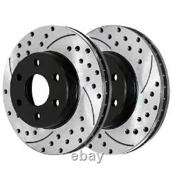 Front Rear Drilled Slotted Rotors Metallic Pads for 2003-2006 Silverado 1500