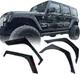 Front Rear Fenders Flare Wheel Mud Guard Kit 4PCS Fits 07-17 Jeep WranglerJK/JKU