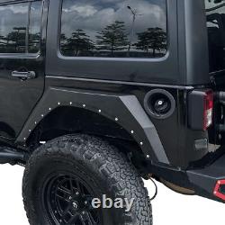 Front Rear Fenders Flare Wheel Mud Guard Kit 4PCS Fits 07-17 Jeep WranglerJK/JKU