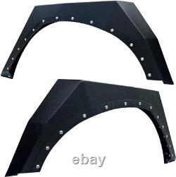 Front Rear Fenders Flare Wheel Mud Guard Kit 4PCS Fits 07-17 Jeep WranglerJK/JKU