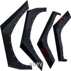 Front Rear Fenders Flare Wheel Mud Guard Kit 4PCS Fits 07-17 Jeep WranglerJK/JKU
