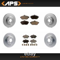 Front & Rear G-Coated Rotor & Ceramic Pad Kit for Mercedes-Benz CLA250 GLA250