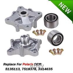 Front Rear Left Right Wheel Hubs WithStuds & Bearing for Polaris RZR 800 EFI 08-14