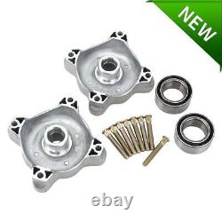 Front Rear Left Right Wheel Hubs WithStuds & Bearing for Polaris RZR 800 EFI 08-14