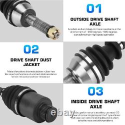 Front Rear Left and Right CV Axle shaft & Wheel Bearing Set for Polaris Sport