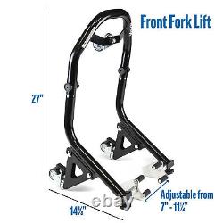 Front+Rear Lift Stand with Dolly Wheels For 2000-2006 Honda RC51 RVT1000R