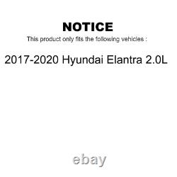 Front Rear Metalic Brake Pads & Rotors Kit for 2017-2020 Elantra FWD K8F-101409