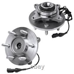Front Rear Rotor & Brake Pad Wheel Hub with24pc Lugnut for 2003-06 Ford Expedition