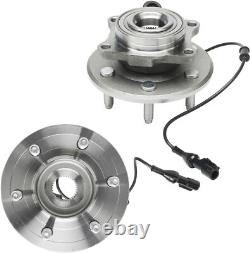 Front Rear Rotor & Brake Pad Wheel Hub with24pc Lugnut for 2003-06 Ford Expedition