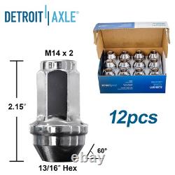 Front Rear Rotor & Brake Pad Wheel Hub with24pc Lugnut for 2003-06 Ford Expedition