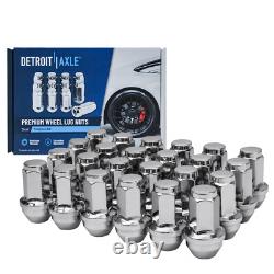 Front Rear Rotor & Brake Pad Wheel Hub with24pc Lugnut for 2003-06 Ford Expedition