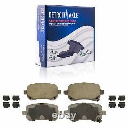 Front Rear Rotors Brake Pads +20pc Lugnuts for Grand Caravan Town Country Routan