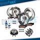 Front & Rear Rotors Brake Pads + Wheel Bearings Hub for 2014-2018 Ram 2500 3500
