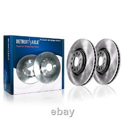 Front Rear Rotors Brake Pads Wheel Hub Bearings for 2015-2019 Volkswagen Passat