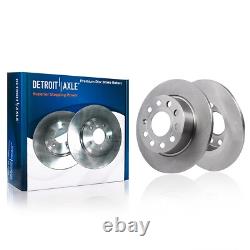 Front Rear Rotors Brake Pads Wheel Hub Bearings for 2015-2019 Volkswagen Passat