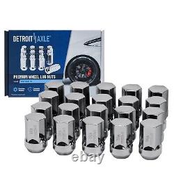 Front & Rear Rotors Brake Pads with20pc Wheel Lugnuts for 2006-2009 Dodge Ram 1500