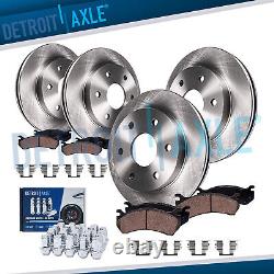 Front Rear Rotors & Brake Pads with24pc Lugnuts for 2003-2006 Expedition Navigator