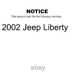 Front Rear Rotors & Ceramic Brake Pads Kit for 2002 Jeep Liberty