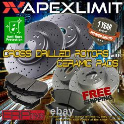 Front+Rear Rotors & Pads for 2005-2010 GMC Savana 3500 with Single Rear Wheels