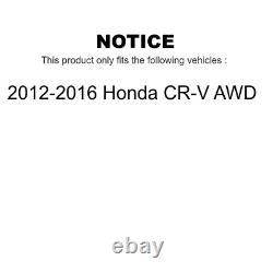 Front & Rear Rotors & Semi-Metalic Brake Pads Kit for 2012-2016 Honda CR-V AWD