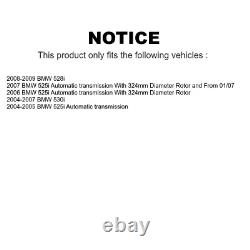Front Rear Rotors & Semi Metallic Brake Pad Kit for 2004-2007 BMW 525i