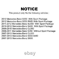 Front Rear Rotors & Semi Metallic Brake Pad Kit for 2007-2013 Mercedes-Benz S550