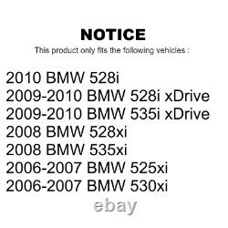 Front Rear Rotors & Semi Metallic Brake Pad Kit for 2009-2010 BMW 528i xDrive