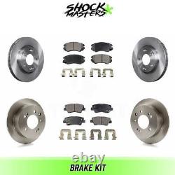 Front & Rear Semi Metalic Brake Pads & Rotor Kit for 2010 Hyundai Elantra