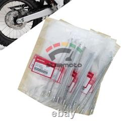 Front & Rear Spokes Set Honda CRF300L CRF250L Rally 21 18 Rim 36+32 Pcs