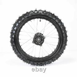 Front Rear Tire Wheel Rim 60/100-14+80/100-12 for 15mm Axle Dirt Pitpro Bike SSR