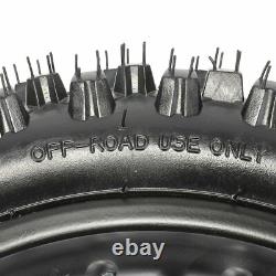 Front Rear Tire Wheel Rim 60/100-14+80/100-12 for 15mm Axle Dirt Pitpro Bike SSR