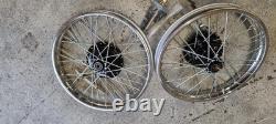 Front Rear Vintage Half Width Hub Wheel Rim Aseembly Royal Enfield Bsa 19