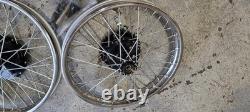 Front Rear Vintage Half Width Hub Wheel Rim Aseembly Royal Enfield Bsa 19