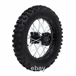 Front Rear Wheel 60/100-14 80/100-12 Tire Rim Set for Many Dirt Bike/Monkey Bike