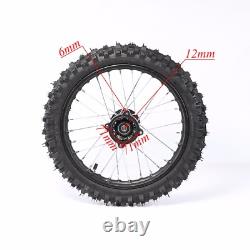 Front Rear Wheel 60/100-14 Tire Rim 80/100-12 for Dirt Bike Apollo TTR 110CC CRF