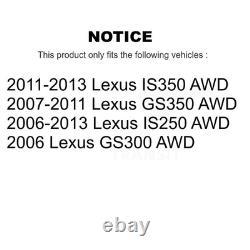 Front Rear Wheel Bearing And Hub Assembly Kit For 2006-2013 Lexus IS250 AWD
