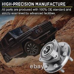 Front Rear Wheel Bearing Hub 4PC for 2007-2016 Buick Traverse Enclave GMC Acadia