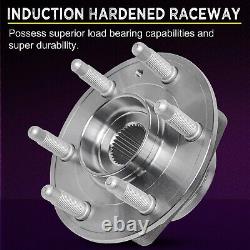 Front Rear Wheel Bearing Hub 4PC for 2007-2016 Buick Traverse Enclave GMC Acadia