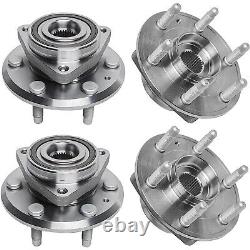 Front Rear Wheel Bearing Hub 4PC for 2007-2016 Buick Traverse Enclave GMC Acadia