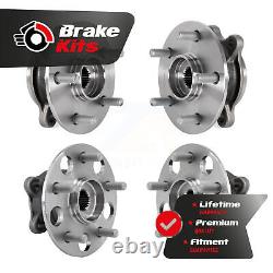 Front Rear Wheel Bearing & Hub Assembly Kit For 2018-2020 Toyota Camry