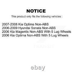 Front Rear Wheel Bearing Hub Assembly Kit For Hyundai Sonata Kia Optima Magentis