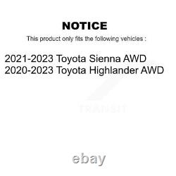 Front Rear Wheel Bearing & Hub Assembly Kit For Toyota Highlander Sienna AWD