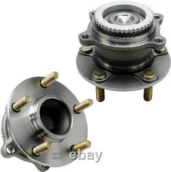 Front Rear Wheel Bearing & Hub for 2004 2005-2011 Mitsubishi Endeavor FWD with ABS