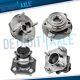 Front + Rear Wheel Bearing & Hub for 2007 2008 2009 2010 2011 Nissan Versa